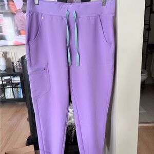 Figs Lavender Jogger Pants - medium petite/short